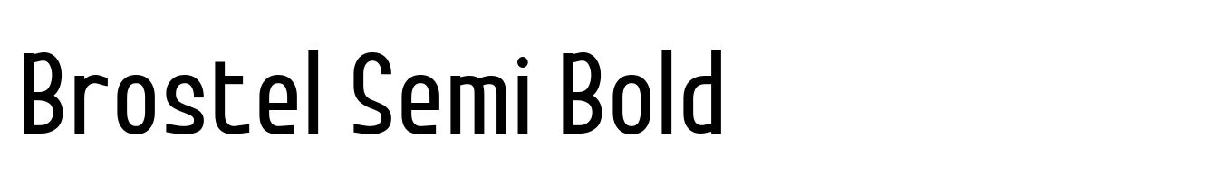 Brostel Semi Bold